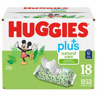 Huggies Natural Care Plus Wipes, 18-pack of 64 Brand New Sealed