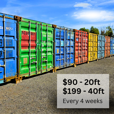 Reserve your shipping container by April 2nd, and save 50% off! NOW: $99 for 20ft (every 4 weeks) $1...