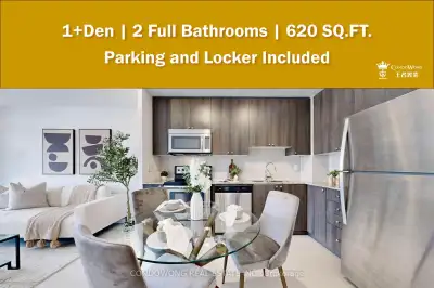 A Rare Find in Midtown: 1+Den, 2 Bath with Parking & Locker in a Boutique Style Building. Picture th...