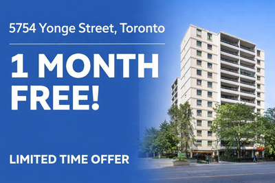 NOW OFFERING ONE MONTH FREE! Spacious 1 bedroom for rent in downtown Toronto! Developed and professi...