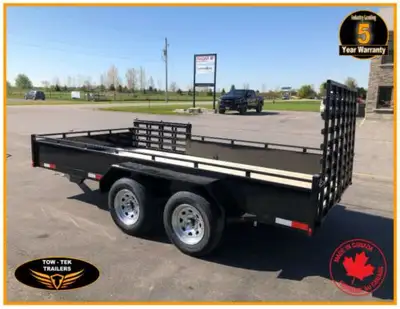 For sale is a Tow Tek Trailers 7 x 16 Landscape / Utility trailer with sideload. This trailer has a...