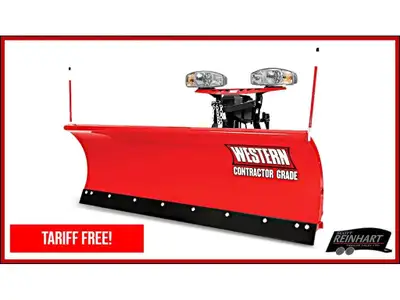 2024 Western 8.5' Pro Plus Snow Plow Package 12-Gauge Powder Coated Steel Moldboard, 31.5 Inches Tal...