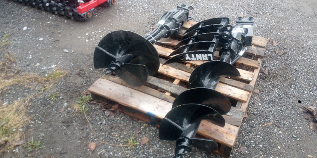 mini excavator hydraulic post hole auger w/bit $950 in Heavy Equipment Parts & Accessories in Kawartha Lakes - Image 3