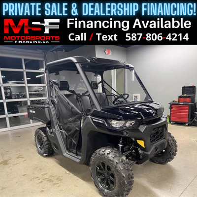 Welcome to Motorsports Financing - Kelowna! 2023 Can am Defender Engine: 550