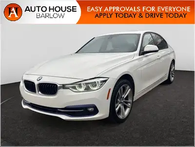 2018 BMW 330i xDRIVE 3 SERIES WITH AWD AND 196994 KMS. WITH NAVIGATION, BACKUP CAMERA, SUNROOF, PUSH...