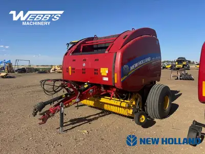 2021 NEW HOLLAND ROLL-BELT 560 ROUND BALER 11,316 Bales, Specialty Crop Plus, Net & Twine, Endless B...