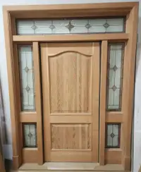 Gorgeous Douglas Fir Door w/Transom & Side-Lites