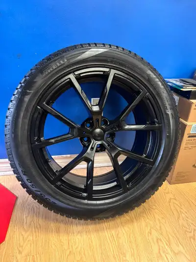 20 BMW / MERCEDES REPLICA WHEELS 5X112 WITH 255/50R20 PIRELLI SCORPION WINTER 2 Set of FOUR (4) 20-i...