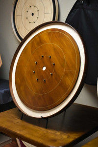 Very Nice Crokinole Board - Canadian Maple made in Nova Scotia