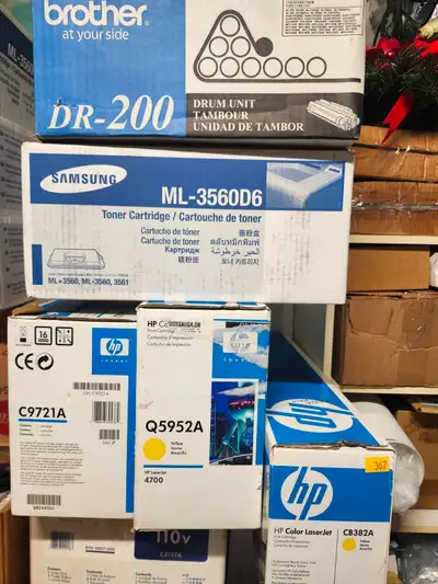 Brother DR-200, Samsung ML-3560D6, HP C9721A, HP Q5952A,  CB382A, View more