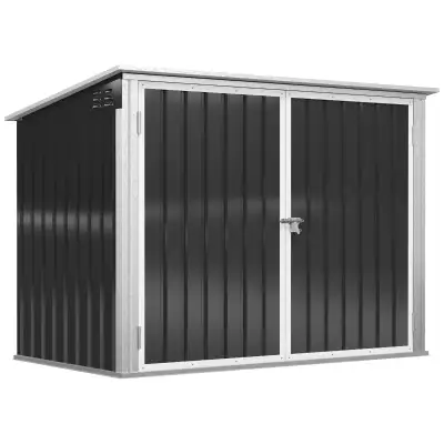 Outdoor Trash Can Shed with Double Door and Vents Outdoor Garden, View more
