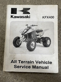 Sm198 Kawasaki KFX400 KSF400 Service Manual 99924-1301-01