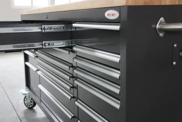 NEW 72 IN FATBOY 17 DRAWER TOOL BENCH BOX  STORAGE 24" DEEP in Tool Storage & Benches in Saskatoon - Image 8
