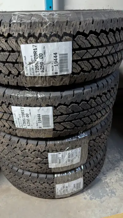 SET OF 4X LT265/70R17 265/70/17 BRIDGESTONE DUELER A/T RH-S TAG # 19444 ** Please read details below...