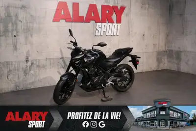 Alary Sport Cette MOTOCYCLETTE YAMAHA MT-03 2024 est disponible DÈS MAINTENANT! Contactez-nous au 45...