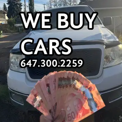 We buy all types of vehicles! Get cash for your car, truck, SUV, scrap car, junk car, damaged vehicl...