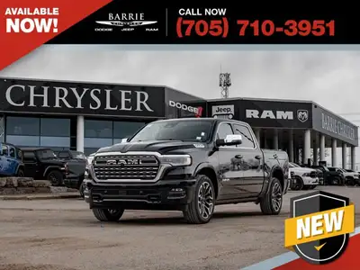 Welcome to Barrie Dodge Chrysler Jeep. The 2026 Ram 1500 is a new full-size pickup truck designed to...