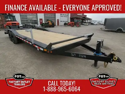 Welcome to Factory Outlet Trailers! New 8.5x24ft Equipment Trailer from Canada Trailers - 102in Wide...