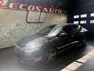 All vehicles come with a full vehicle History Report, ask to see it! 2017 honda accord touring featu...