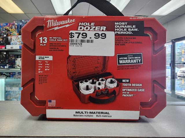 Milwaukee 13pc Bi-Metal Hole Saw Kit 49-22-4025 - BRAND NEW in Other in Mississauga / Peel Region