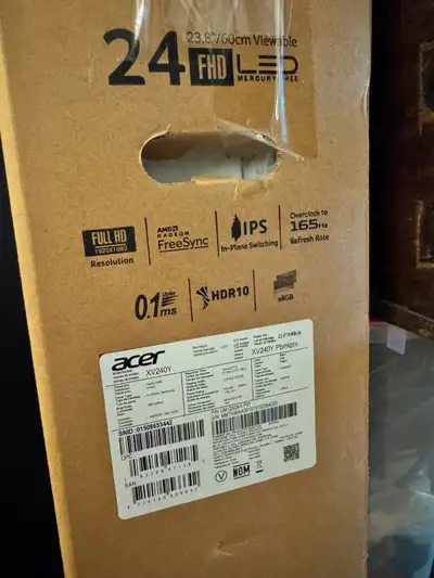 Acer 24"  FHD, 165Hz Gaming Monitor needs to go SUNDAY, View more
