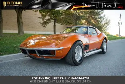 1972 Chevrolet Corvette Coupe finished in Orange is a true American classic that represents the gold...
