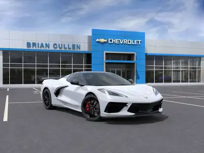 The 2025 Chevrolet Corvette Stingray Convertible 2LT in a classy white finish offers exhilarating pe...