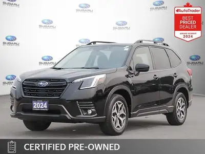 Recent Arrival! New Price! Black 2024 Subaru Forester Touring AWD Lineartronic CVT 2.5L H4 DI DOHC 1...