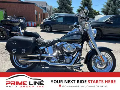 Check out this 2009 CANADIAN Harley-Davidson 96cu Fat Boy with only 64,893kms. Be sure to follow us...
