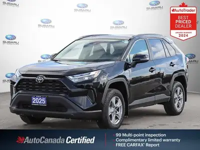 Black 2025 Toyota RAV4 XLE SUNROOF | ALLOYS | AWD AWD 8-Speed Automatic 2.5L 4-Cylinder DOHC Dual VV...