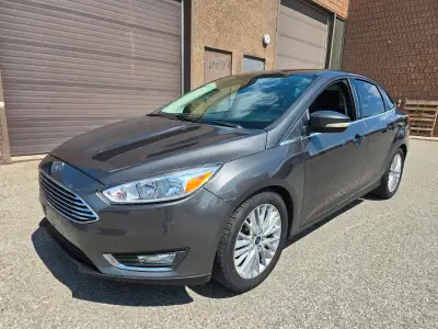 2015 Ford Focus Titanium Grey on black Leather interior Only 147,000 kms Automatic, AC, leather, pow...