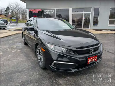 2020 Honda Civic EX Crystal Black Pearl Odometer is 87267 kilometers below market average! FWD CVT 2...