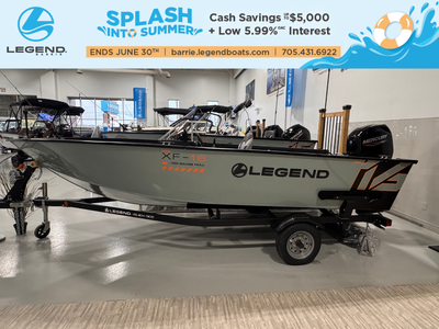 Check out our 2025 Legend 16 XF SC powered by a Mercury 60 ELPT CT 4S. This is a Specials List model...