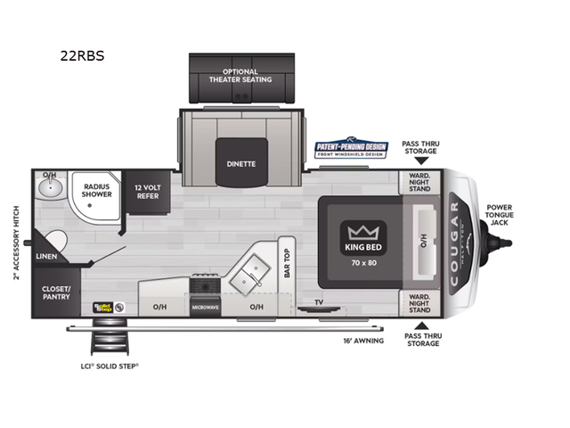 2025 Keystone RV Cougar Half-Ton 22RBS in Travel Trailers & Campers in Kingston - Image 3