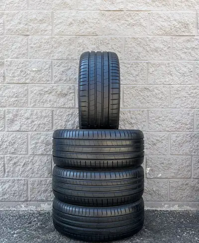 Pirelli PZero PZ4 Run Flat MOE Rated Summer Tires. 2x 225 40 19 & 2x 255 35 19 (98%). Fits: Mercedes...