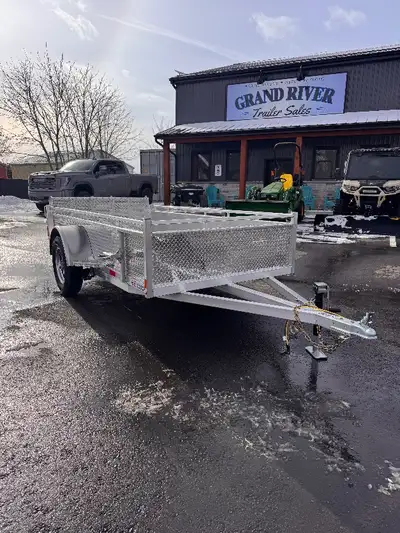 Grand River Trailer Sales Utility trailer , cargo , landscape Aluminum 5x10 Single Axle utility Trai...