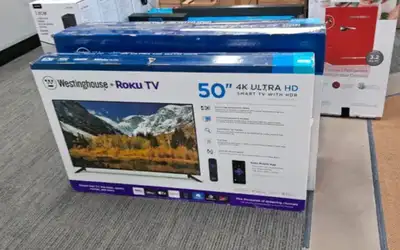 WESTINGHOUSE 50" 4K ULTRA HD SMART TV 4K ULTA HIGH DEFINITION SEARCH ACROSS TOP CHANNELS AUTOMATIC S...
