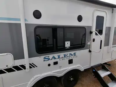 Forest River Salem Cruise Lite travel trailer 171RBXL highlights: Seamless Countertops Full Rear Bat...