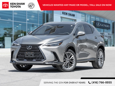 Atomic Silver 2022 Lexus NX 350 Base Ultra Premium - RED LEATHER/SUNROOF/14 DISPLAY AWD 8-Speed Auto...