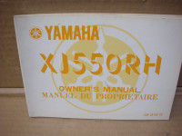 NOS 1981 Yamaha XJ550RH Seca Owners Manual