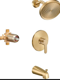 Tohlar Gold Shower Faucet Set with Tub Spout, Bathtub and Shower