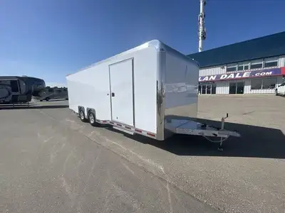 8'6in. X 24' Car Hauler w/ Premium Escape Door w/ Removable Inner Fender & Built in Step, Airliner T...