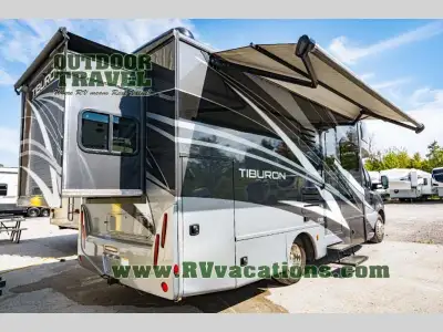 Thor Motor Coach Tiburon Sprinter Class C diesel motorhome 24RW highlights: Private Bedroom Rear Sli...