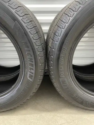 Set4: 235/60R18 103H Michelin Defender T H FIRM $280: Four Used All Season Tires. FIRM Tires Tread D...