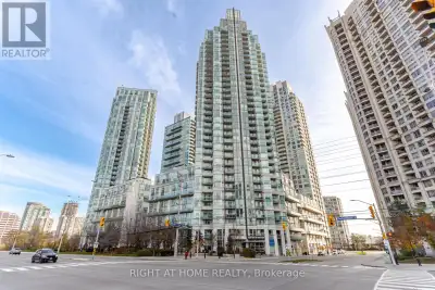 Stunning 2+1 bedroom corner unit in the heart of Mississauga City Centre! Bright and spacious layout...