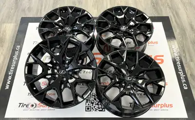 Replica LX06 Gloss Black Wheels Fits All Lexus RX350, RX450, RX500, NX350, NX450 SUV -Wheel Size: 20...