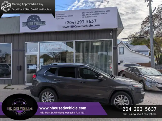 2016 Jeep Cherokee 4WD Limited -Incl. 1 Yr Warranty $12,999