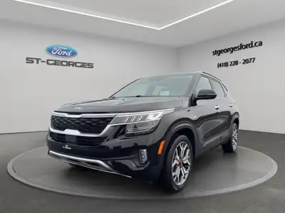 SUPERBE 2021 KIA SELTOS SX TRUBO AWD TOUT EQUIPÉ MAGS 18 INTERIEUR DE CUIR NOIR TOIT OUVRANT GPS 2 S...