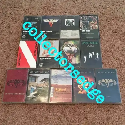 Van Halen - Collection - (1978 to 1996). 13-Cassette Set/Lot. New Condition. Item listed below. Van...