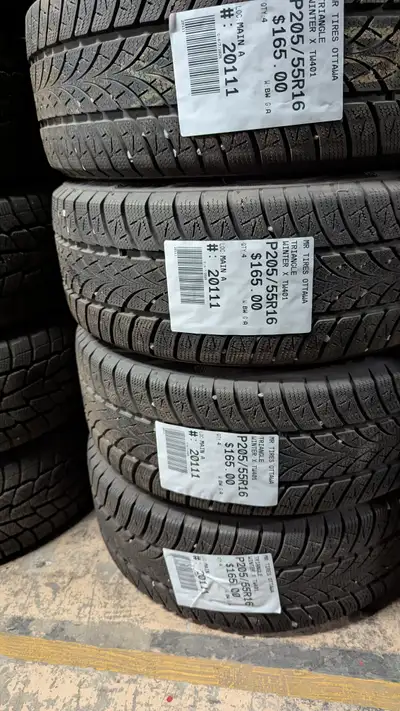 SET OF 4X P205/55R16 205/55/16 TRIANGLE WINTER X TW401 TAG # 20111 ** Please read details below ** M...